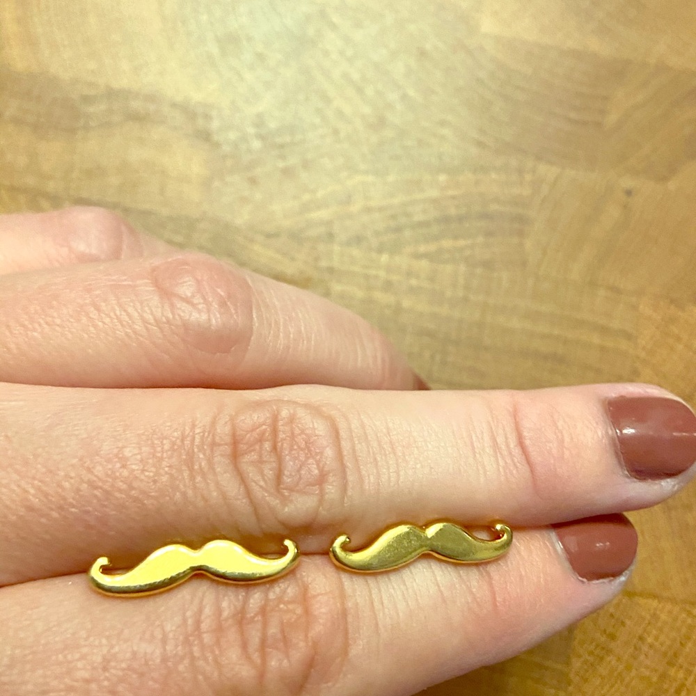Foxy Moustache Earrings